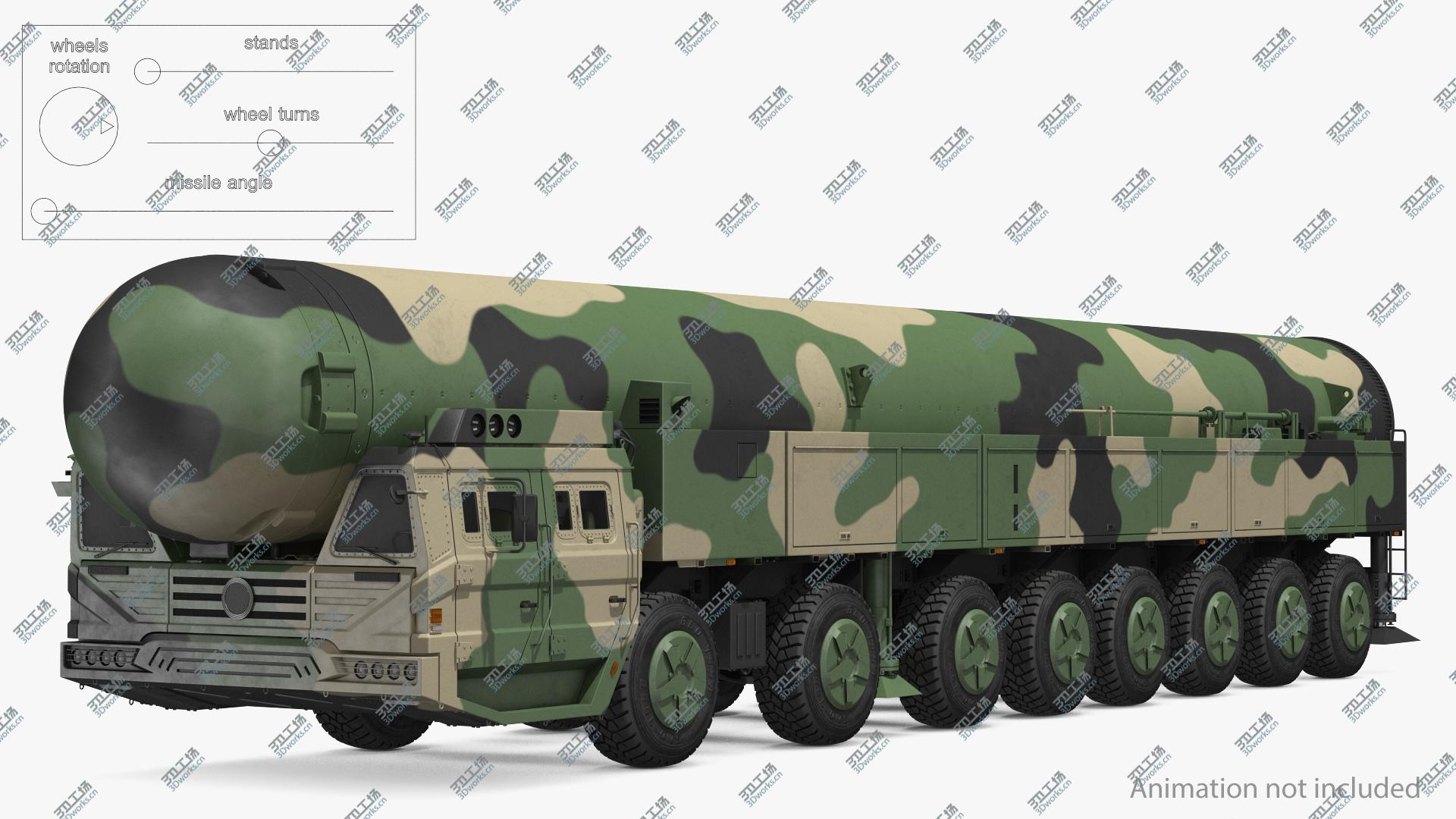 images/goods_img/20210313/3D ICBM Launch Vehicle Rigged/3.jpg